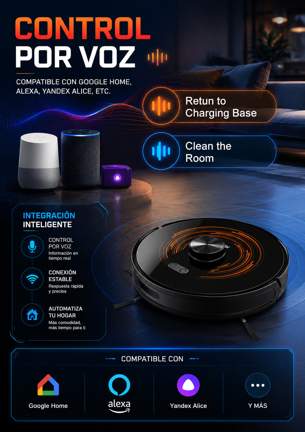 ABIR X9 Robot Aspirador Premium - Doble Láser LDS + Fregado + UV