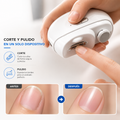 Cortauñas Eléctrico 2 en 1 — Corte, Lima y Pulido Automático
