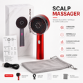Cepillo Masajeador Capilar Eléctrico — Luz Roja + Vibración + Aplicador de Suero