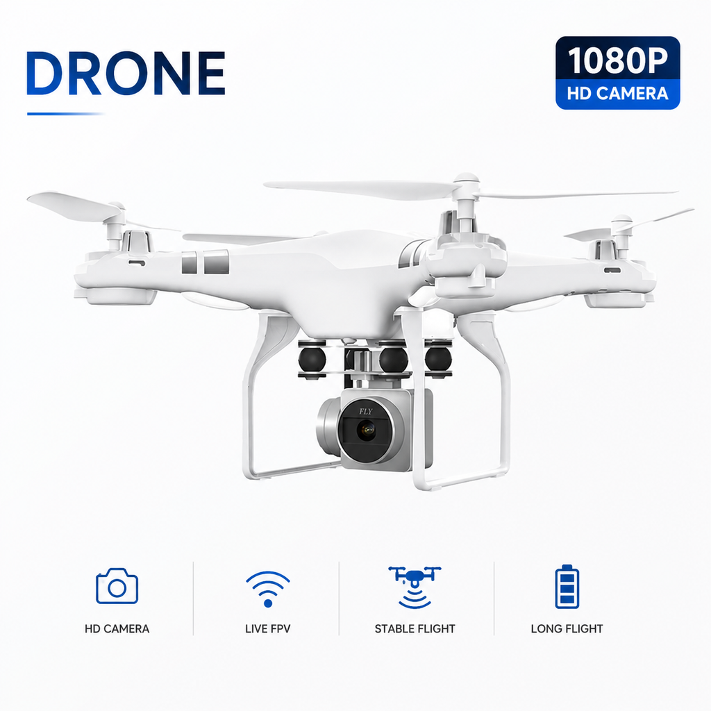 Drone Profesional con Cámara 4K HD – FFOrder | Rojo, Blanco o Negro