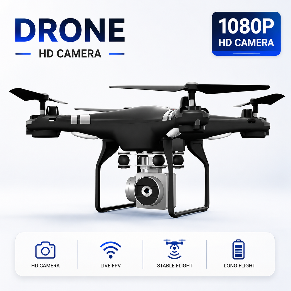 Drone Profesional con Cámara 4K HD – FFOrder | Rojo, Blanco o Negro