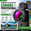 Kit de Lentes 2 en 1 para Celular – Gran Angular 0.45x + Macro HD 12.5x | Compatible iPhone, Samsung, Xiaomi y Android
