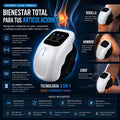 Masajeador de Rodilla con Calor y Compresión 3D – Alivio de Dolor Articular, Recargable USB