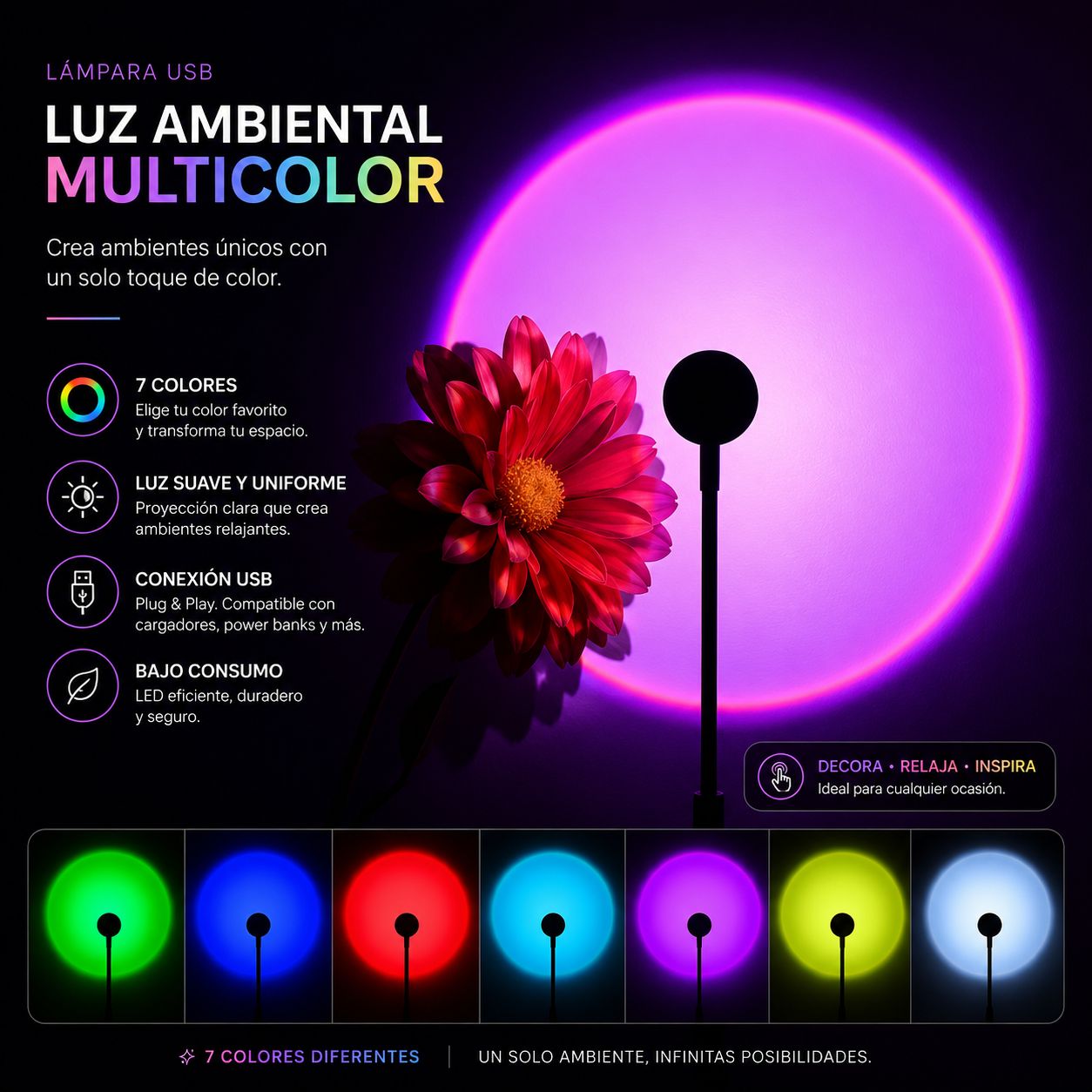 USB Sunset Light Lamp