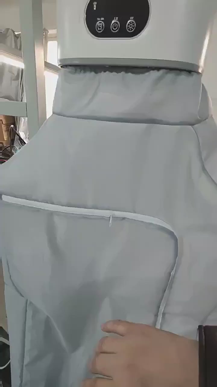 Secadora de Ropa Portátil Plegable Eléctrica con Control Remoto y Temporizador Inteligente